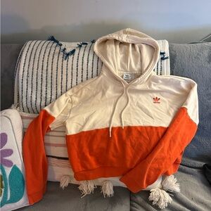 Adidas Cream Hoodie with Logo